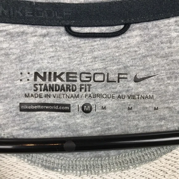 ❌SOLD❌ Nike Golf Men’s Stripes Number Seven 7 Graphic Gray Blue Zip-Up Hoodie - Picture 8 of 9